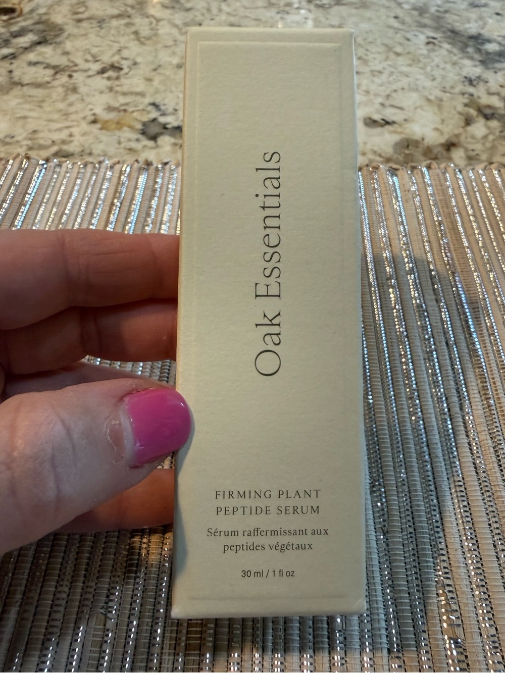 New Sealed Oak Essentials Firming Plant Peptide Serum, 1oz